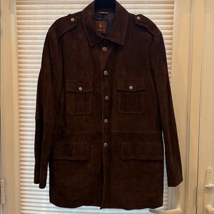 Tailorbyrd Thermore Insulation Genuine Leather Suede Field Jacket